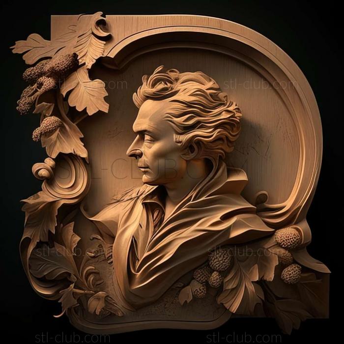 3D model Jean Honor Fragonard (STL)